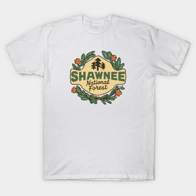 Retro Shawnee National Forest T-Shirt by Perspektiva
